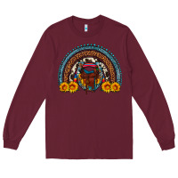 Burgundy saddle sunflower horseshoe rainbow Long Sleeve Tee - Artiststas