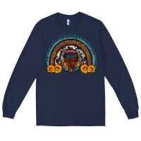 Navy saddle sunflower horseshoe rainbow Long Sleeve Tee - Artiststas