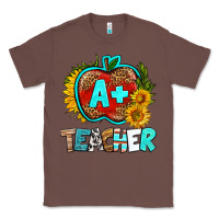 Chestnut a+ teacher apple Classic Tee - BundleAndBundleShop