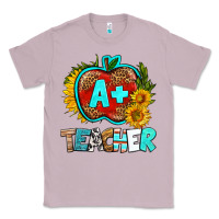 Lilac a+ teacher apple Classic Tee - BundleAndBundleShop
