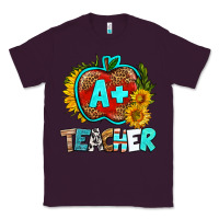 Plum a+ teacher apple Classic Tee - BundleAndBundleShop