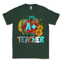 Sports Green a+ teacher apple Classic Tee - BundleAndBundleShop
