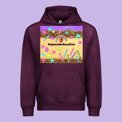 Special Education Teacher Urban Hoodie Designed By Tumblerdesignbyshophia