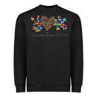 Black peace love autism1 Heavyweight Sweatshirt - CowhideDigitalArt