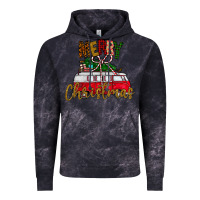 Cloud Black merry christmas Vintage Hoodie - CowhideDigitalArt