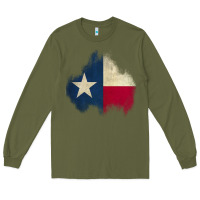 Army Green texas patch Long Sleeve Tee - AdoDesignShop