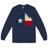 Navy texas patch Long Sleeve Tee - AdoDesignShop
