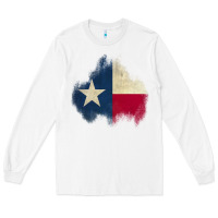 White texas patch Long Sleeve Tee - AdoDesignShop