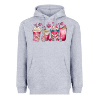 Heather Grey christmas debbie cake white coffee cups Heavyweight Hoodie - MaliasSmallBusiness