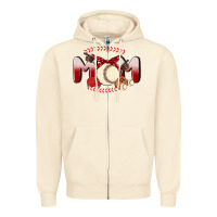 Sandshell baseball mom Zipper Hoodie - MaliasSmallBusiness