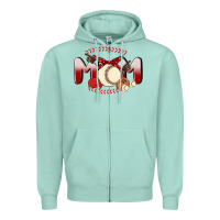 Seafoam baseball mom Zipper Hoodie - MaliasSmallBusiness