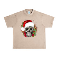French Oak skull Christmas cactus Urban Heavy Tee - JahusDesignShop