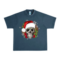 Midnight Navy skull Christmas cactus Urban Heavy Tee - JahusDesignShop