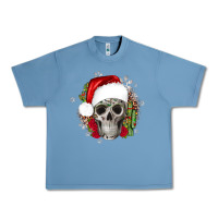 Pebble Blue skull Christmas cactus Urban Heavy Tee - JahusDesignShop