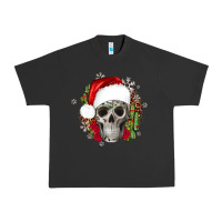 Pigment Black skull Christmas cactus Urban Heavy Tee - JahusDesignShop