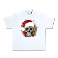 White skull Christmas cactus Urban Heavy Tee - JahusDesignShop