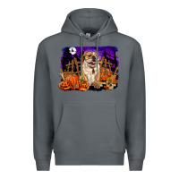 Rock Halloween english bulldog Premium Hoodie - RanaPortraitStore