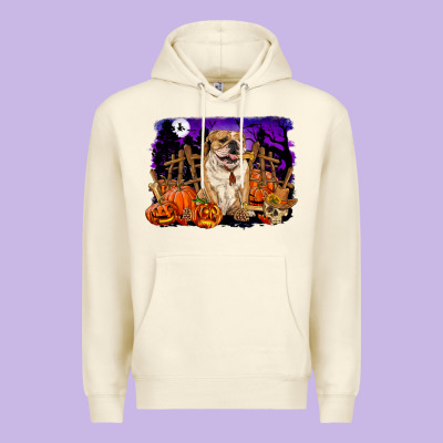 Halloween English Bulldog Premium Hoodie Designed By Ranaportraitstore