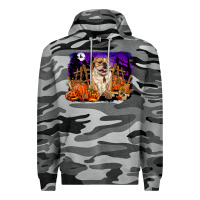 Slate Camo Halloween english bulldog Premium Hoodie - RanaPortraitStore