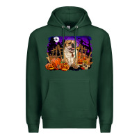Sports Green Halloween english bulldog Premium Hoodie - RanaPortraitStore