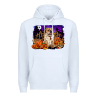 White Halloween english bulldog Premium Hoodie - RanaPortraitStore