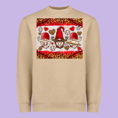 Baseball Gnome Heavyweight Sweatshirt Designed By Hra Design Shop