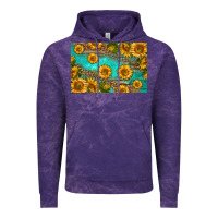 Cloud Purple western sunflowers skinny metal can holder Vintage Hoodie - HRA Design Shop