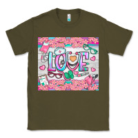 Army Green watercolor love nurse tumbler Classic Tee - BundleAndBundleShop