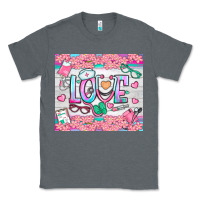 Charcoal Heather watercolor love nurse tumbler Classic Tee - BundleAndBundleShop