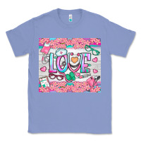 Colony Blue watercolor love nurse tumbler Classic Tee - BundleAndBundleShop