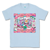 Dusty Blue watercolor love nurse tumbler Classic Tee - BundleAndBundleShop