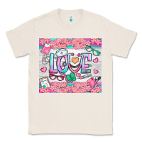 Natural watercolor love nurse tumbler Classic Tee - BundleAndBundleShop