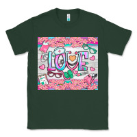 Sports Green watercolor love nurse tumbler Classic Tee - BundleAndBundleShop