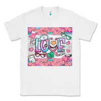 White watercolor love nurse tumbler Classic Tee - BundleAndBundleShop