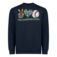 Peace Love Baseball Heavyweight Sweatshirt | Teevron