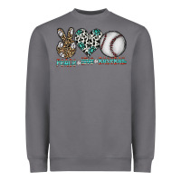 Storm peace love baseball Heavyweight Sweatshirt - CowhideDigitalArt