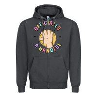 Smoke officially a handful Zipper Hoodie - MaliasSmallBusiness