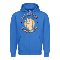 True Royal officially a handful Zipper Hoodie - MaliasSmallBusiness