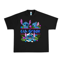 Black preview flower stitch 6 th grade Urban Heavy Tee - AdoDesignShop