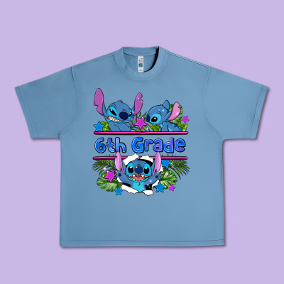 Preview Flower Stitch 6 Th Grade Urban Heavy Tee Designed By Adodesignshop