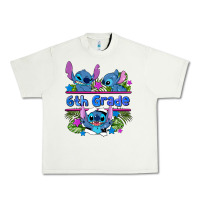 Pistachio preview flower stitch 6 th grade Urban Heavy Tee - AdoDesignShop