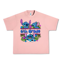 Salmon preview flower stitch 6 th grade Urban Heavy Tee - AdoDesignShop