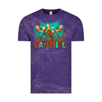 Cloud Purple life is better by the campfire Vintage Tee - AdoDesignShop
