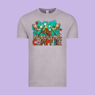 Life Is Better By The Campfire Vintage Tee Designed By Adodesignshop