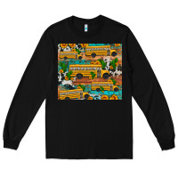 Black school bus cactus sunflower Long Sleeve Tee - Artiststas