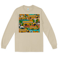 Mushroom school bus cactus sunflower Long Sleeve Tee - Artiststas