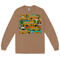 Toasted Coconut school bus cactus sunflower Long Sleeve Tee - Artiststas