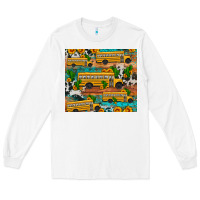 White school bus cactus sunflower Long Sleeve Tee - Artiststas