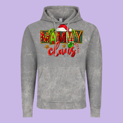 Christmas Mammy Claus Vintage Hoodie Designed By Fadigitalartstudio