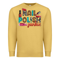 Antique Gold nail polish junkie bbs Premium Sweatshirt - BundleAndBundleShop